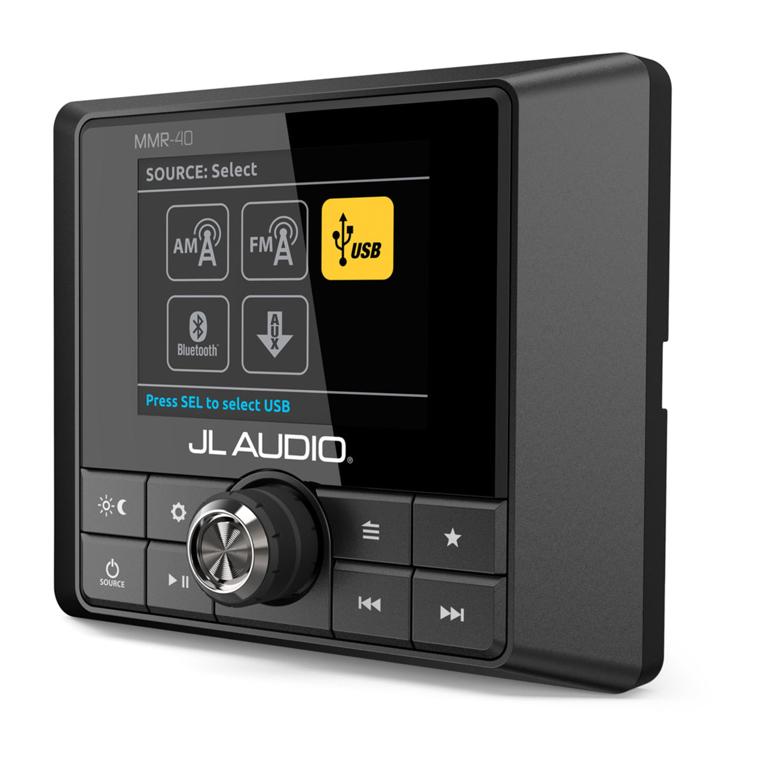Jl Audio Wired Remote Controller For Mediamaster Source Unit With Full-Color Lcd Display