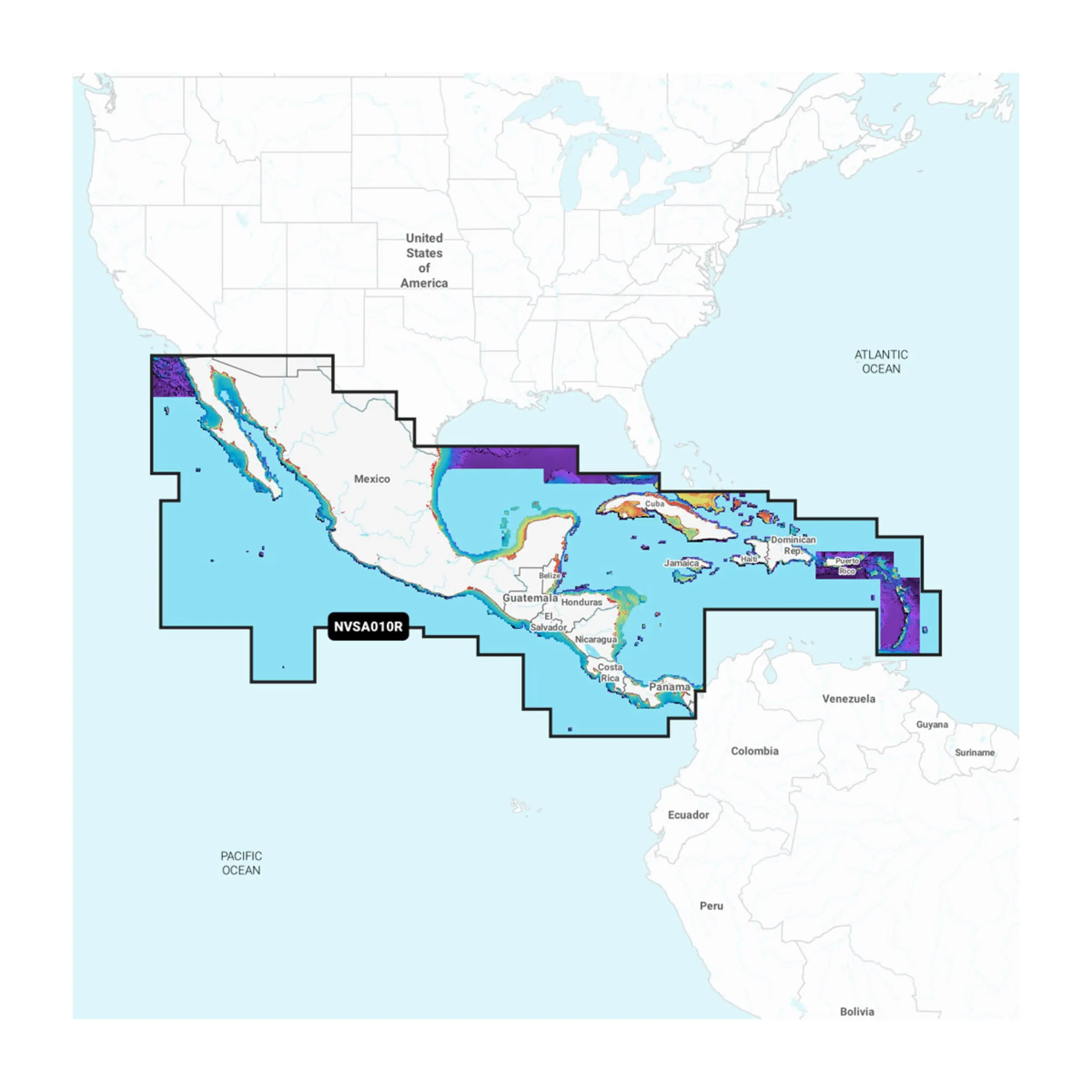 Garmin Navionics - Central America & Caribbean - Inland And Coastal Marine Charts