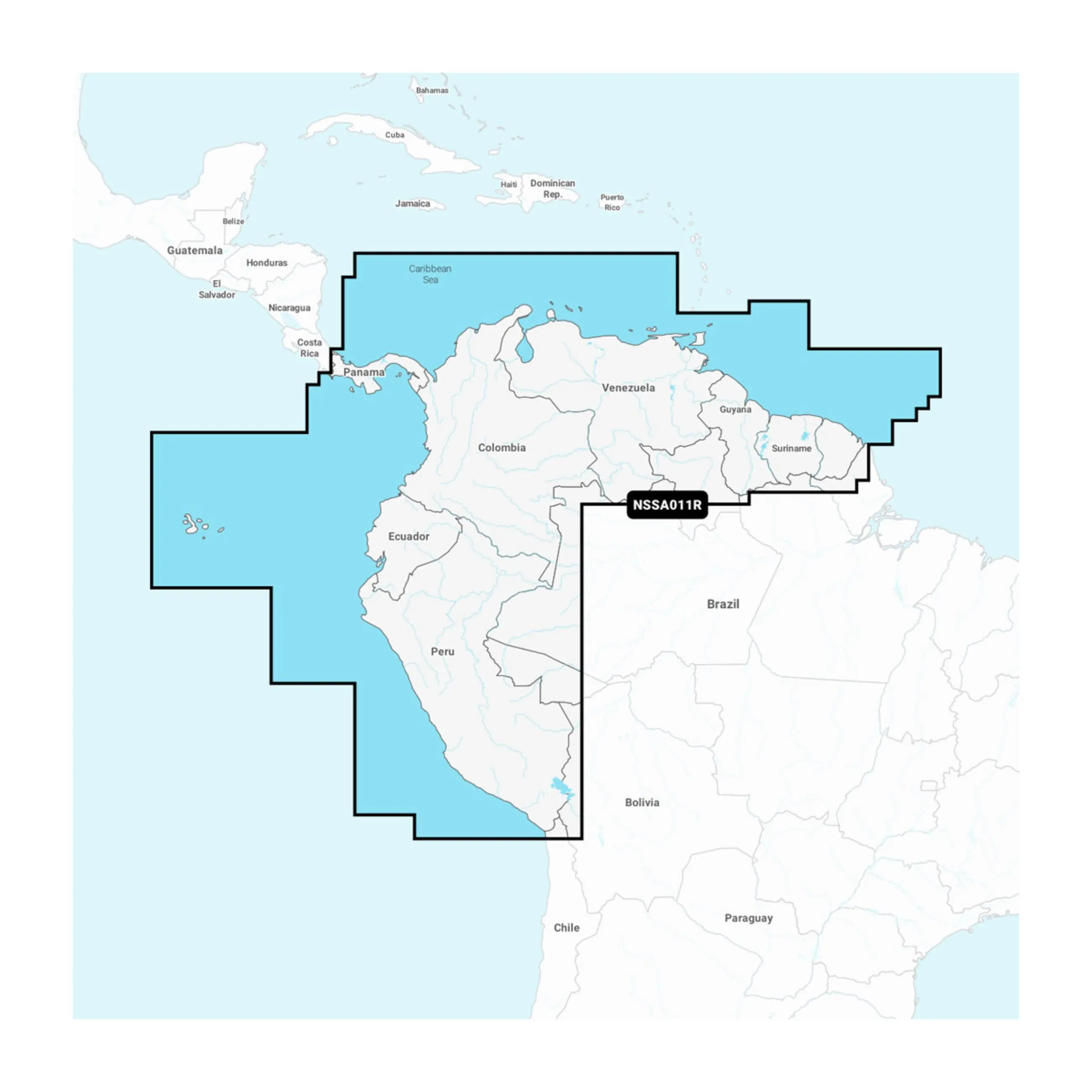 Garmin Navionics - South America, North – Inland And Coastal Marine Charts