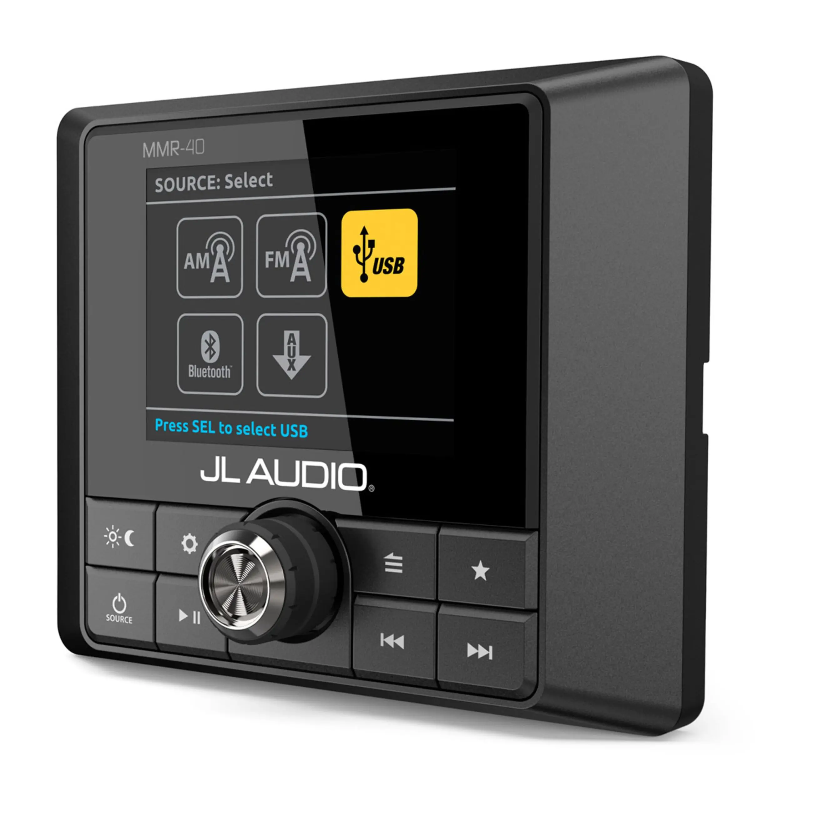 Jl Audio Wired Remote Controller For Mediamaster Source Unit With Full-Color Lcd Display