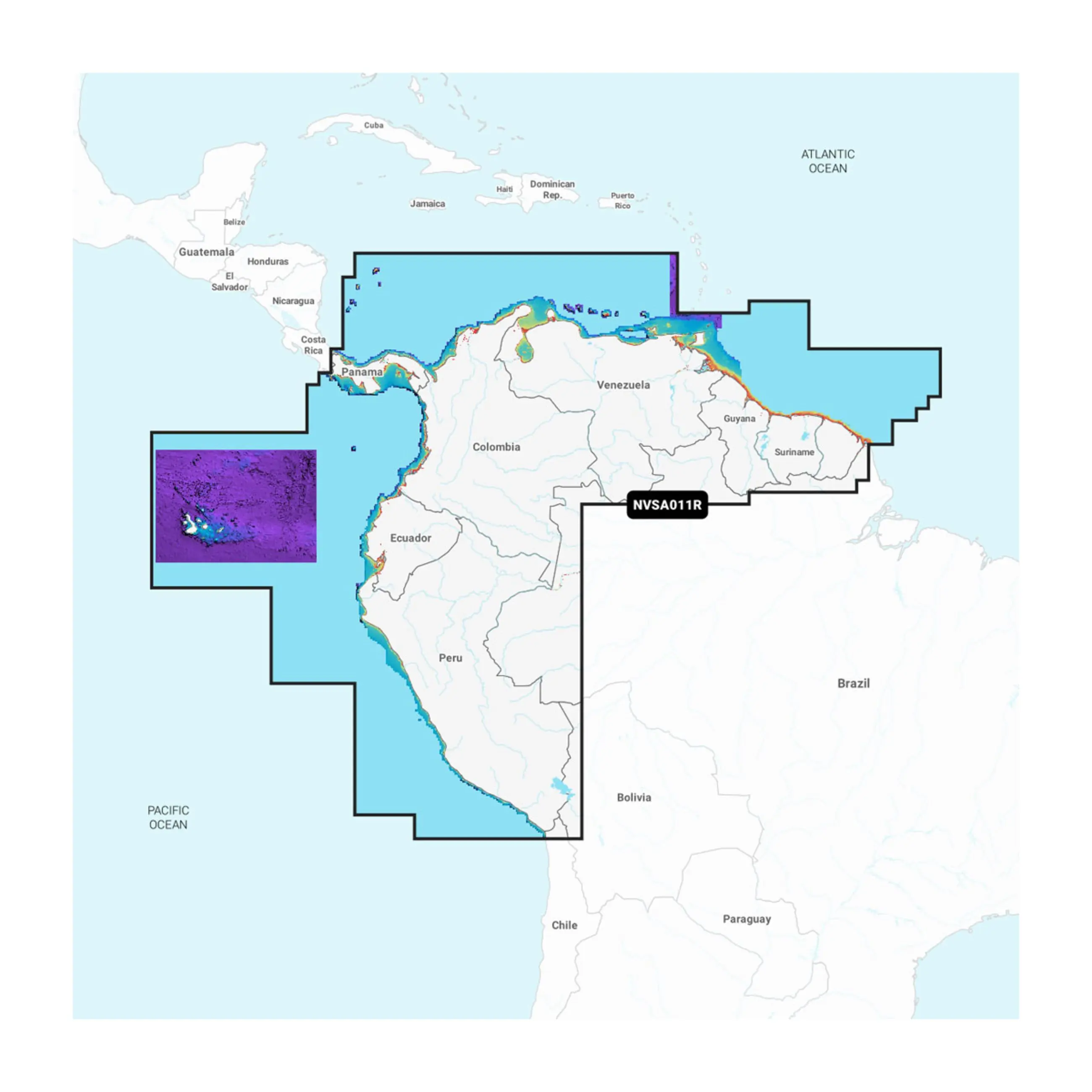 Garmin Navionics - South America, North – Inland And Coastal Marine Charts