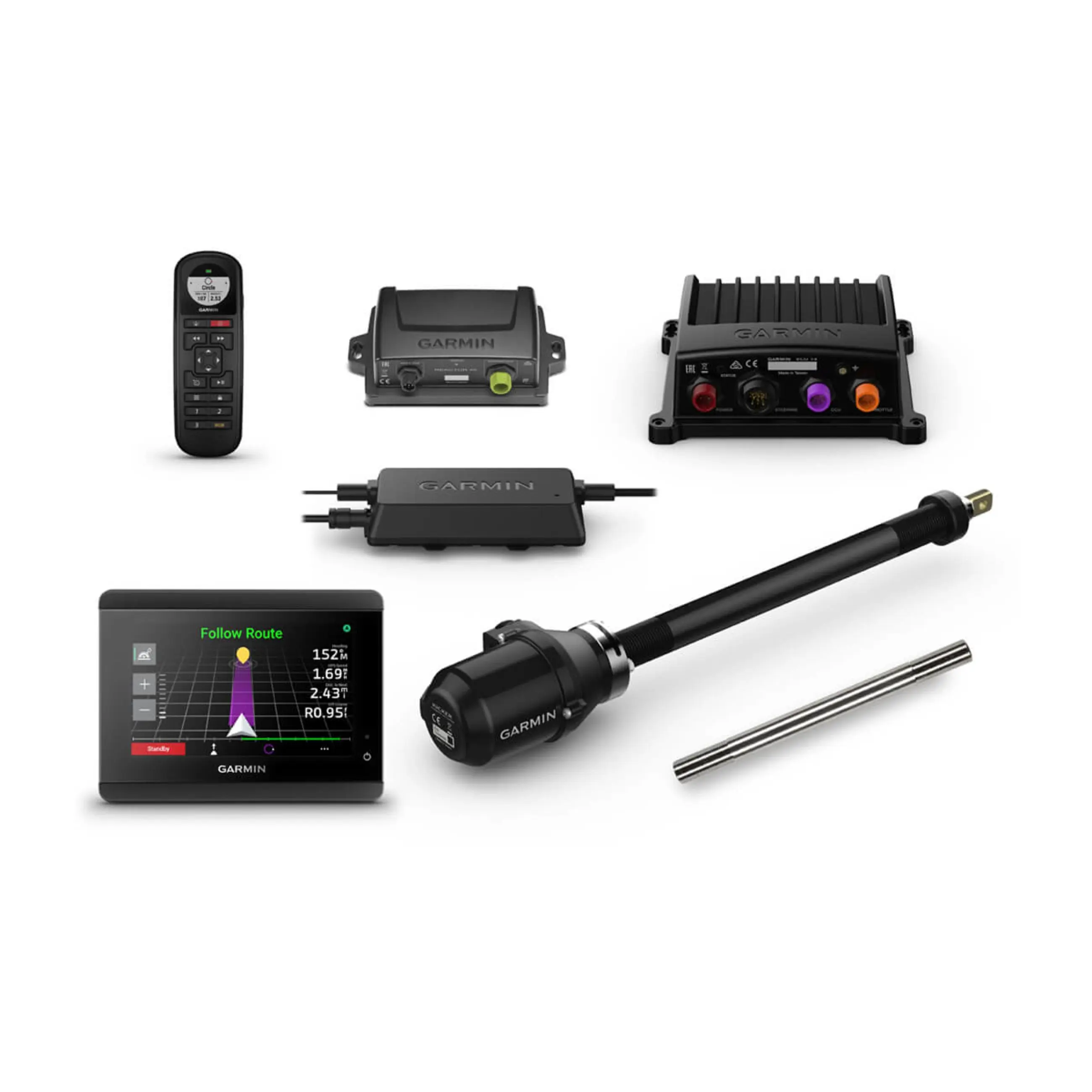 Garmin Reactor 40 Kicker Autopilot With Ghc 50 And Stainless Steel Tilt Tube