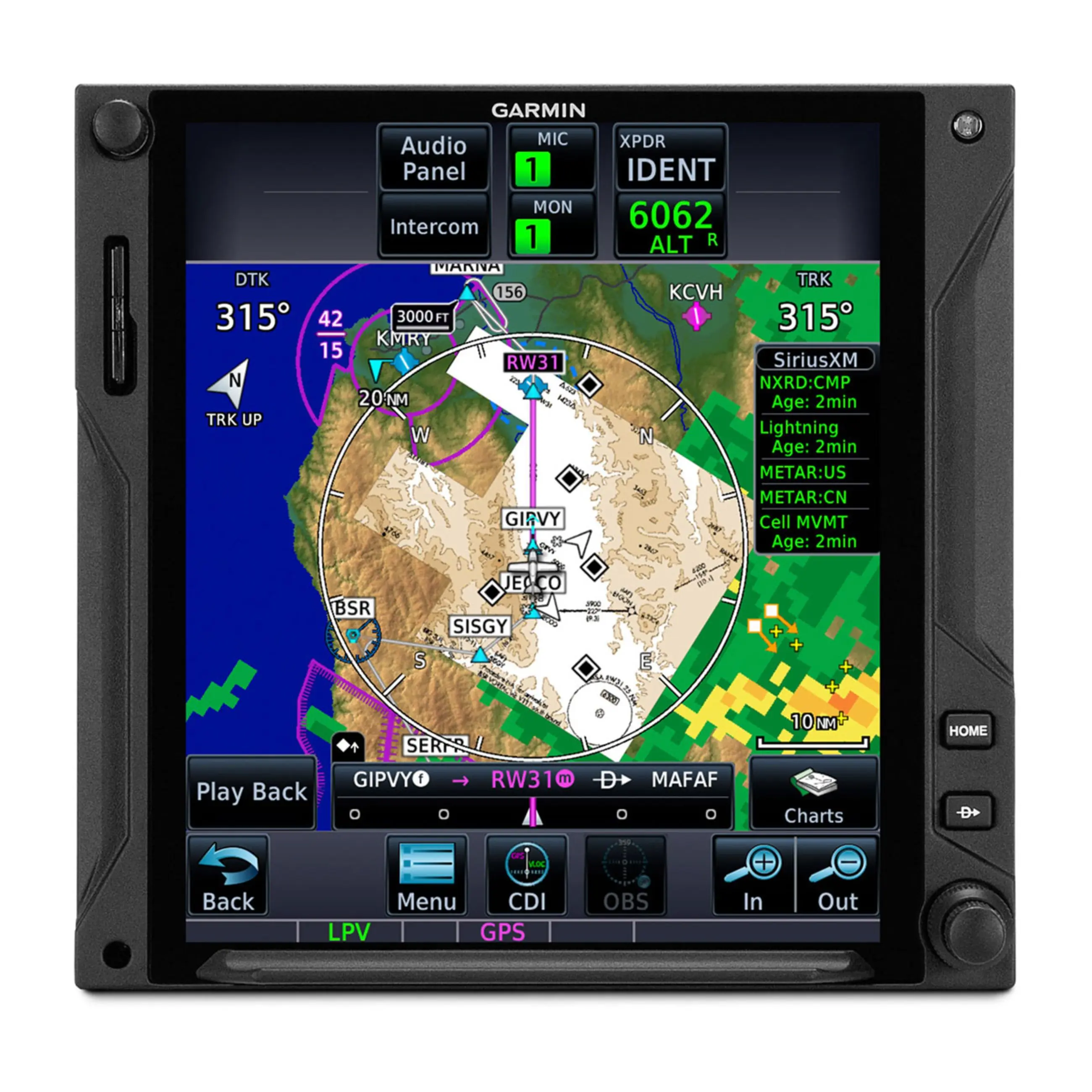 Garmin Gtn 725Xi | Touchscreen Flight Navigator